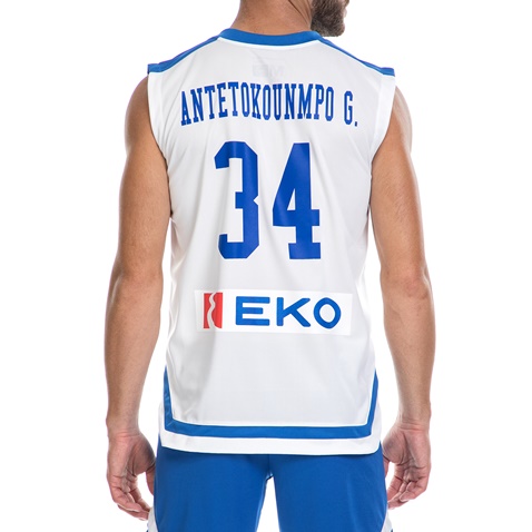 GSA-Ανδρική μπλούζα της Εθνικής Ελλάδος Basket ΑΝΤΕΤΟΚΟΥΜΠΟ Γ. λευκή