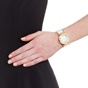 FOLLI FOLLIE-Γυναικείο ρολόι με δερμάτινο λουράκι FOLLI FOLLIE OBSESSION λευκό