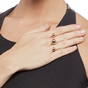 FOLLI FOLLIE-Επίχρυσο διπλό δαχτυλίδι FOLLI FOLLIE ροζ-χρυσό