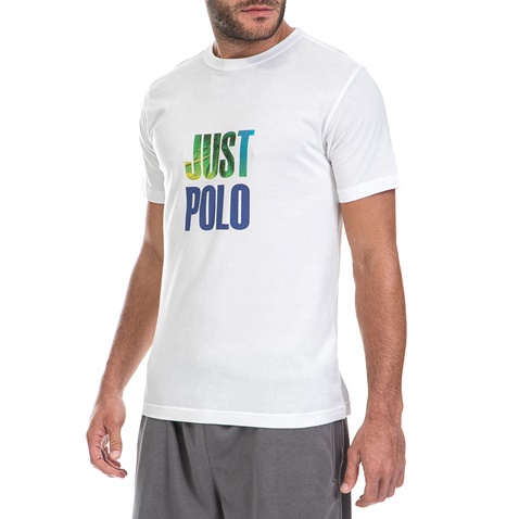 JUST POLO-Ανδρική μπλούζα Just Polo λευκή