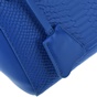 FOLLI FOLLIE-Γυναικεία μικρή τσάντα χειρός με print φιδιού Folli Follie μπλε
