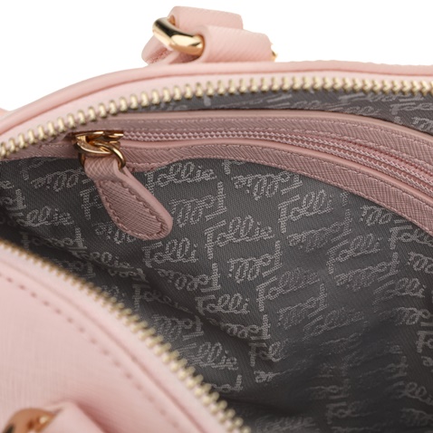 FOLLI FOLLIE-Γυναικεία μικρή τσάντα χειρός Folli Follie ροζ