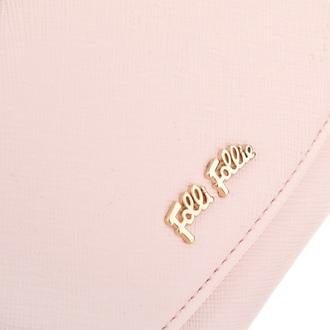 FOLLI FOLLIE-Γυναικείο μεσαίο αναδιπλούμενο πορτοφόλι Folli Follie ροζ