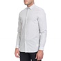 CALVIN KLEIN JEANS-Ανδρικό πουκάμισο CALVIN KLEIN JEANS WALLACE MAZE λευκό-γκρι 