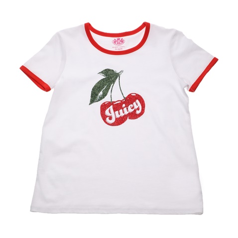 JUICY COUTURE KIDS-Παιδική μπλούζα JUICY COUTURE KIDS JUICY CHERRY λευκή