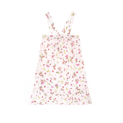 JUICY COUTURE KIDS-Παιδικό φόρεμα JUICY COUTURE KIDS FRUIT SALAD λευκό εμπριμέ