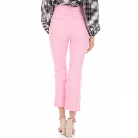 JUICY COUTURE-Γυναικείο τζιν παντελόνι CROP FLARE ροζ