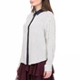 JUICY COUTURE-Γυναικείο μακρυμάνικο πουκάμισο STRIPE JUICY COUTURE λευκό-μπλε