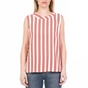 JUICY COUTURE-Γυναικείο τοπ BOLD STRIPE JUICY COUTURE εκρού