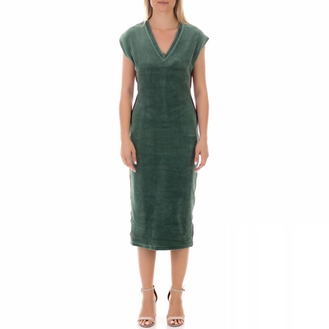 JUICY COUTURE-Γυναικείο μίντι φόρεμα JUICY COUTURE πράσινο