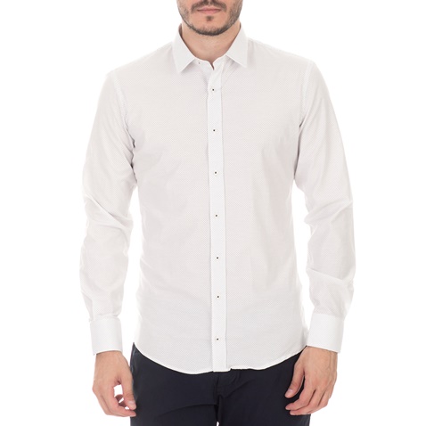 SORBINO-Ανδρικό μακρυμάνικο πουκάμισο SORBINO λευκό