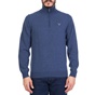 GANT-Ανδρικό πουλόβερ με ζιβάγκο GANT γαλάζιο