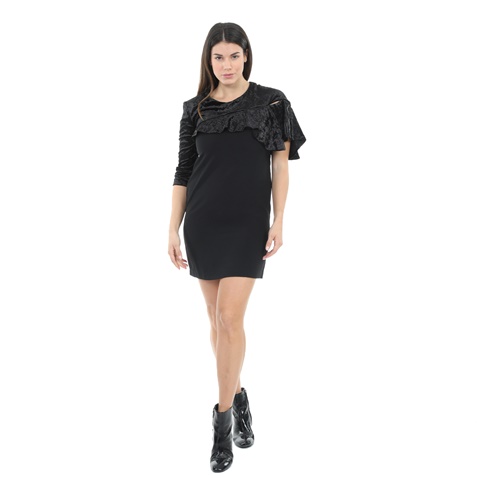 ANNARITA-Γυναικείο mini φόρεμα ANNARITA μαύρο