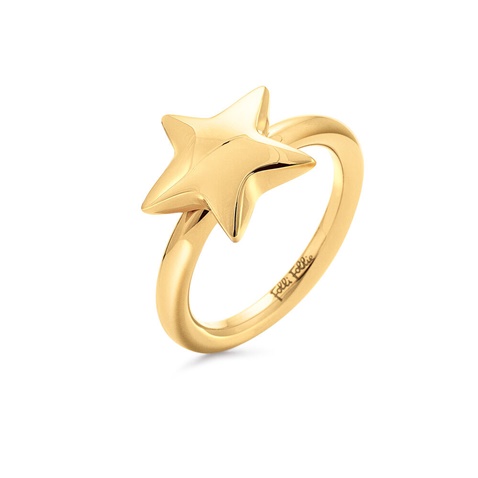 FOLLI FOLLIE-Γυναικείο δαχτυλίδι από ατσάλι FOLLI FOLLIE Style Stories χρυσό