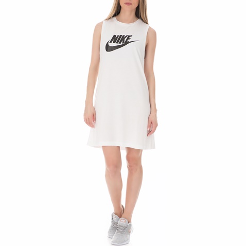 NIKE-Γυναικείο αμάνικο φόρεμα Nike Sportswear λευκό