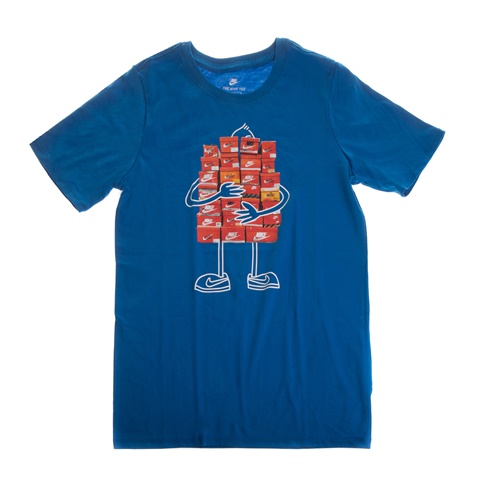 NIKE-Παιδική κοντομάνικη μπλούζα NIKE SNEAKER SPREE μπλε