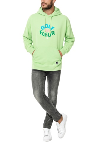 CONVERSE-Ανδρική μπλούζα φούτερ CONVERSE πράσινη 