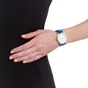FOLLI FOLLIE-Γυναικείο ρολόι με δερμάτινο λουράκι FOLLI FOLLIE HEART 4 HEART μπλε