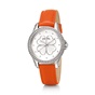 FOLLI FOLLIE-Γυναικείο ρολόι με δερμάτινο λουράκι FOLLI FOLLIE HEART 4 HEART πορτοκαλί
