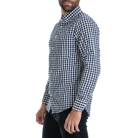 GANT-Ανδρικό πουκάμισο GANT μπλε-λευκό          