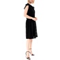PRE-MISSONI-Γυναικείο mini φόρεμα PRE-MISSONI μαύρο ασημί 