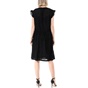 PRE-MISSONI-Γυναικείο mini φόρεμα PRE-MISSONI μαύρο ασημί 