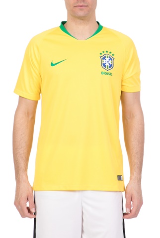 NIKE-Ανδρική ποδοσφαιρική φανέλα Nike Breathe Brasil CBF Stadium Home κίτρινη