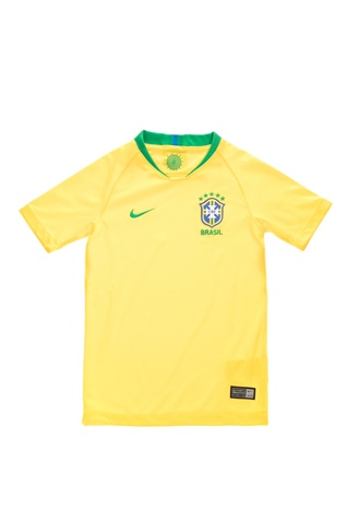 NIKE-Παιδική εμφάνιση ποδοσφαίρου NIKE BRASIL BRT STAD JSY SS κίτρινη