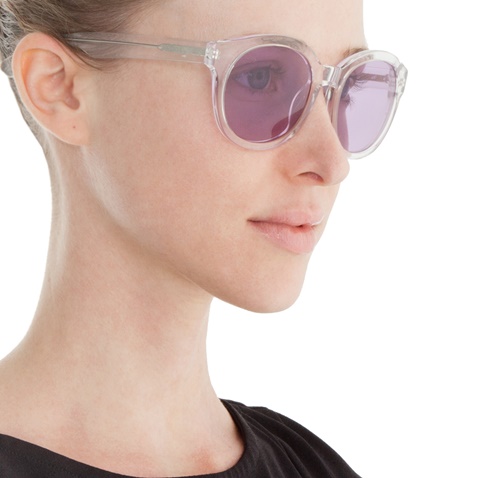 FOLLI FOLLIE-Γυναικεία στρογγυλά γυαλιά ηλίου Folli Follie ημιδιάφανα