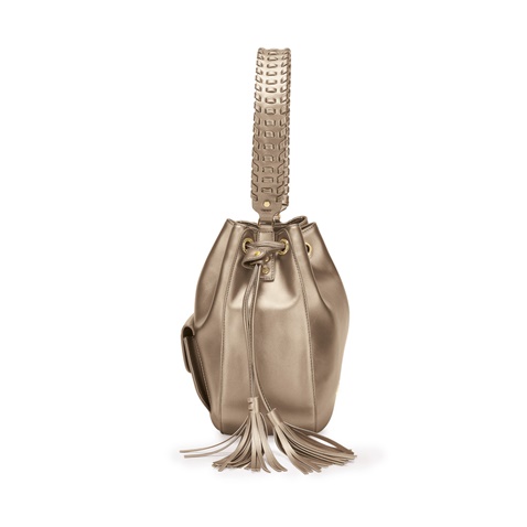 FOLLI FOLLIE-Γυναικεία τσάντα/πουγκί FOLLI FOLLIE χρυσή        