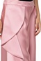 TED BAKER-Γυναικεία cropped παντελόνα TED BAKER NANNINA ροζ με βολάν