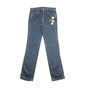 JUICY COUTURE KIDS-Παιδικό jean παντελόνι JUICY COUTURE KIDS CROCHET APPLIQUE SKINNY μπλε