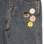 JUICY COUTURE KIDS-Παιδικό jean παντελόνι JUICY COUTURE KIDS CROCHET APPLIQUE SKINNY μπλε