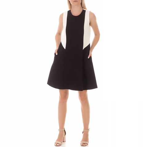 JUICY COUTURE-Γυναικείο μίνι φόρεμα JUICY COUTURE μαύρο εκρού