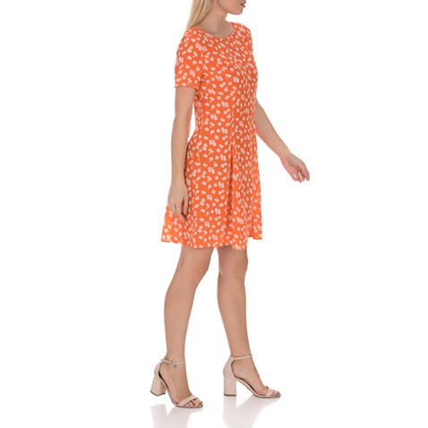 JUICY COUTURE-Γυναικείο μίνι φόρεμα JUICY COUTURE DAISY πορτοκαλί