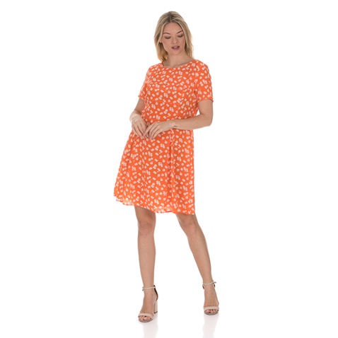 JUICY COUTURE-Γυναικείο μίνι φόρεμα JUICY COUTURE DAISY πορτοκαλί