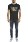 CALVIN KLEIN JEANS-Ανδρική κοντομάνικη μπλούζα MONOGRAM BOX LOGO μαύρη με στάμπα