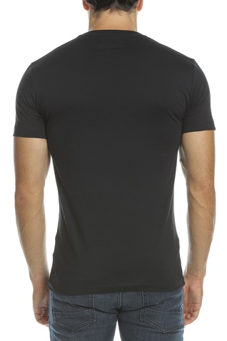 CALVIN KLEIN JEANS-Ανδρική κοντομάνικη μπλούζα MONOGRAM BOX LOGO μαύρη με στάμπα