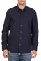 CALVIN KLEIN JEANS-Ανδρικό μακρυμάνικο πουκάμισο CALVIN KLEIN JEANS μπλε σκούρο