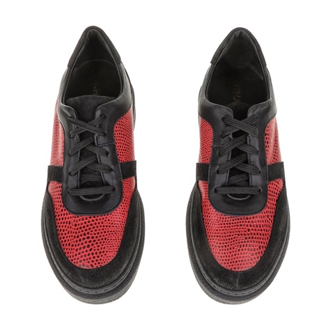 CHANIOTAKIS-Γυναικεία παπούτσια SPORT AFRICA CHANIOTAKIS μαύρα-κόκκινα
