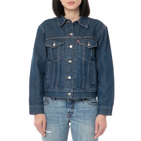 LEVI'S-Γυναικείο τζιν jacket  LEVI'S EXBOYFRIEND TRUCKER NEU μπλε