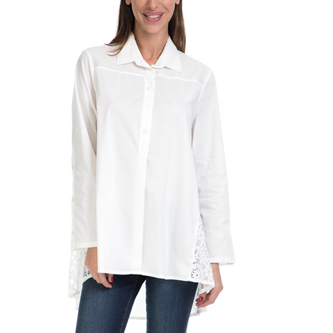 VS-Γυναικείο πουκάμισο VS λευκό 