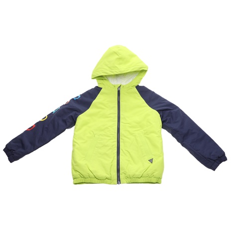 GUESS KIDS-Παιδικό jacket GUESS KIDS BOMBER - NYLON CANVAS πράσινο μπλε