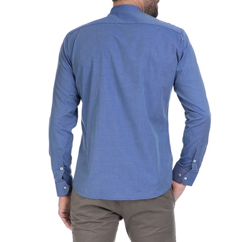 HAMPTONS-Ανδρικό πουκάμισο Hamptons μπλε