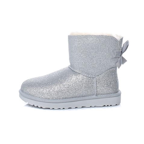 UGG -Γυναικεία μποτάκια Mini Bailey Bow Grey Sparkle γκρι