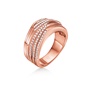 FOLLI FOLLIE-Ασημένιο δαχτυλίδι FOLLI FOLLIE ροζ χρυσό