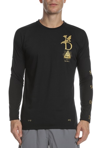 NIKE-Ανδρική μακρυμάνικη μπλούζα NIKE BRTHE RISE 365 TOP LS GX μαύρη