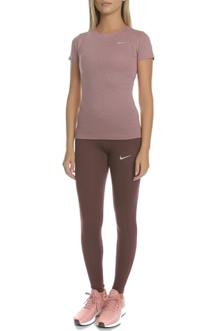 NIKE-Γυναικεία μπλούζα running Nike DRY MEDALIST ροζ