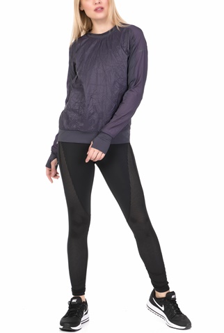 NIKE-Γυναικεία μακρυμάνικη μπλούζα για τρέξιμο Nike SSNL RD ανθρακί