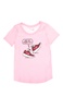 NIKE-Παιδική κοντομάνικη μπλούζα NIKE TEE ARE WE THERE ροζ